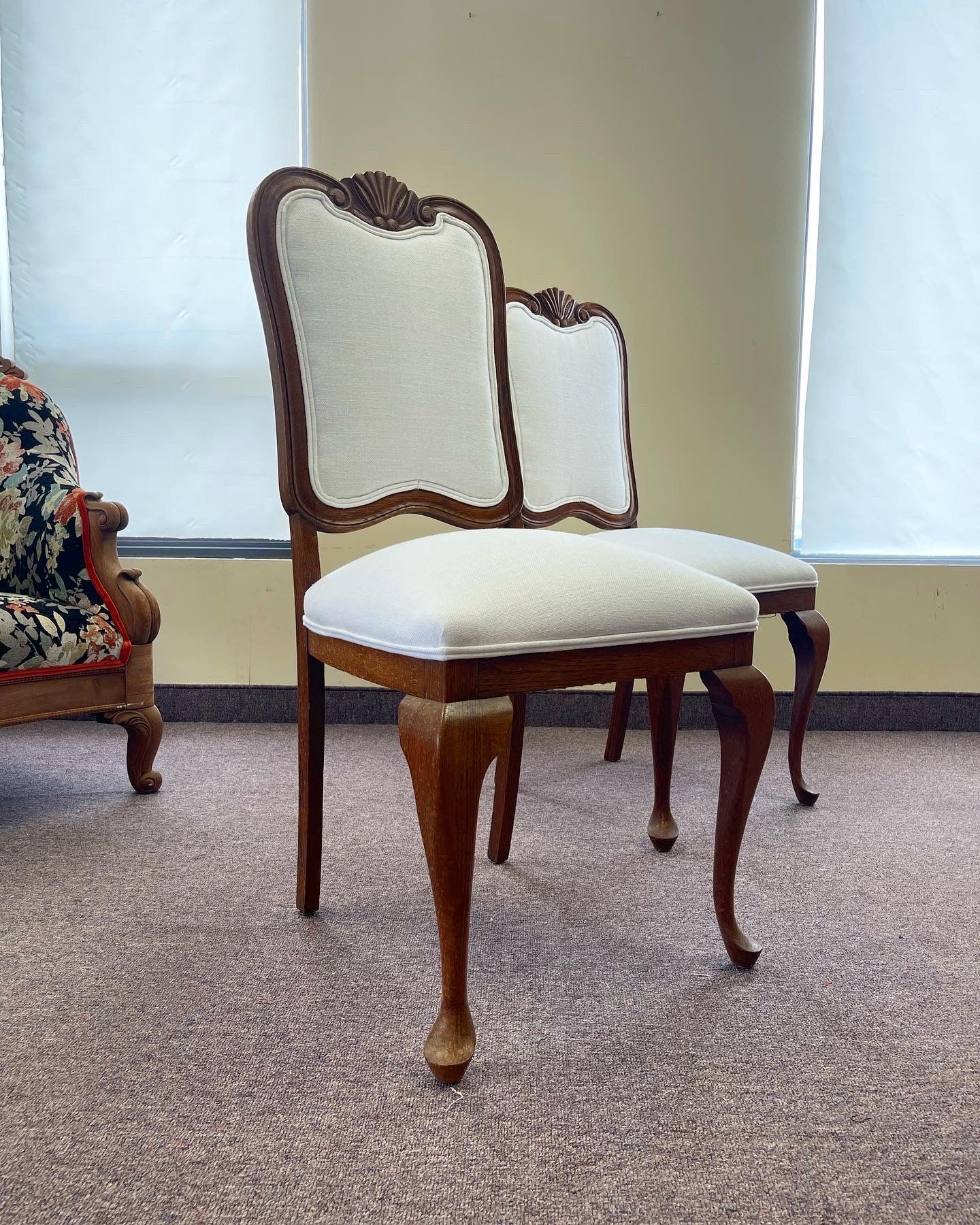 Pair of Elm wood Occasional Chairs